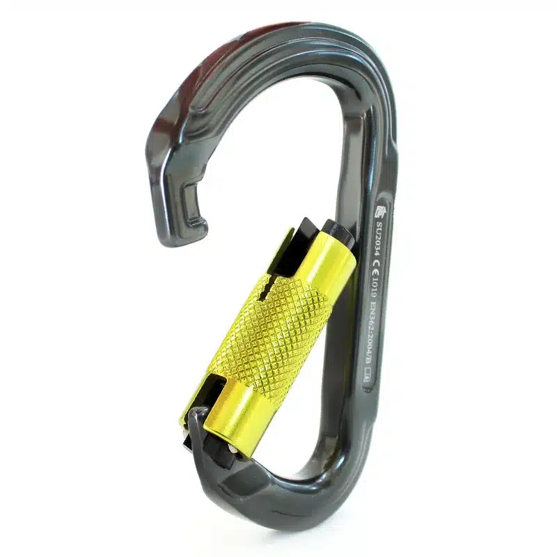 MOSQUETÃO SIDEUP ALUMÍNIO D TRAVA AUTOMÁTICA KEYLOCK 30KN CE EN NBR - Imagem 2