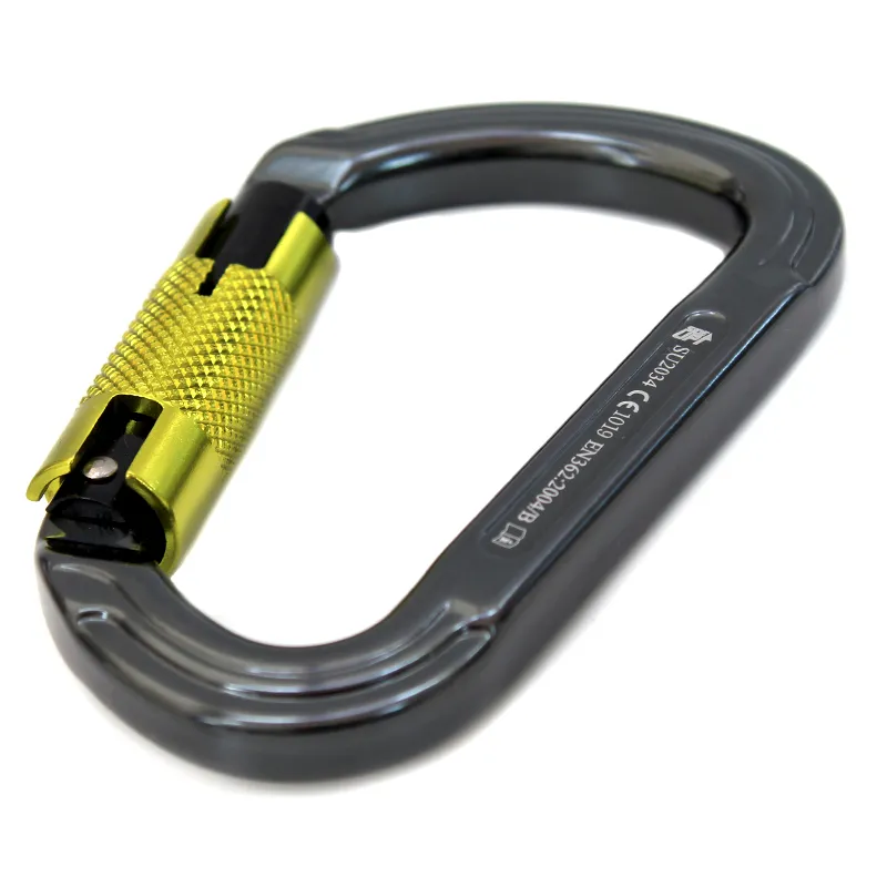 MOSQUETÃO SIDEUP ALUMÍNIO D TRAVA AUTOMÁTICA KEYLOCK 30KN CE EN NBR - Imagem 3