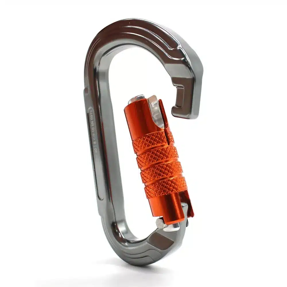 MOSQUETÃO SIDEUP ALUMÍNIO D TRAVA TRIPLA KEYLOCK 30KN CE NBR - Imagem 3