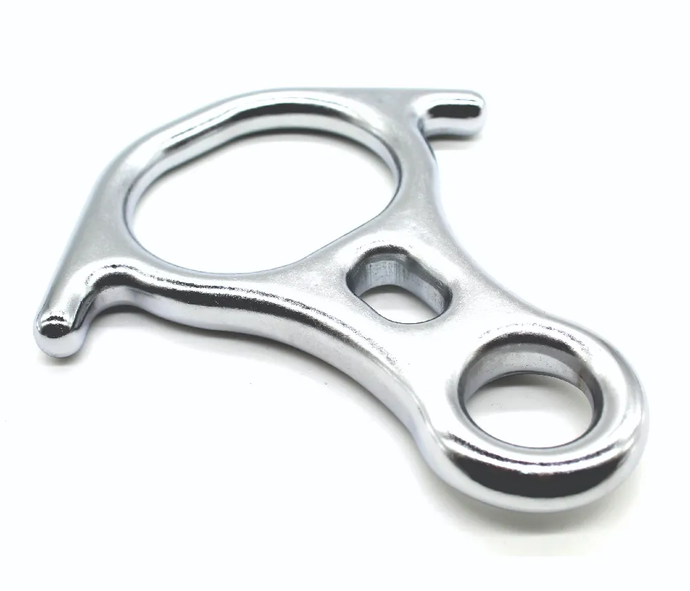 FREIO OITO USCLIMB AÇO COM ORELHA 67KN CROMADO - Imagem 2