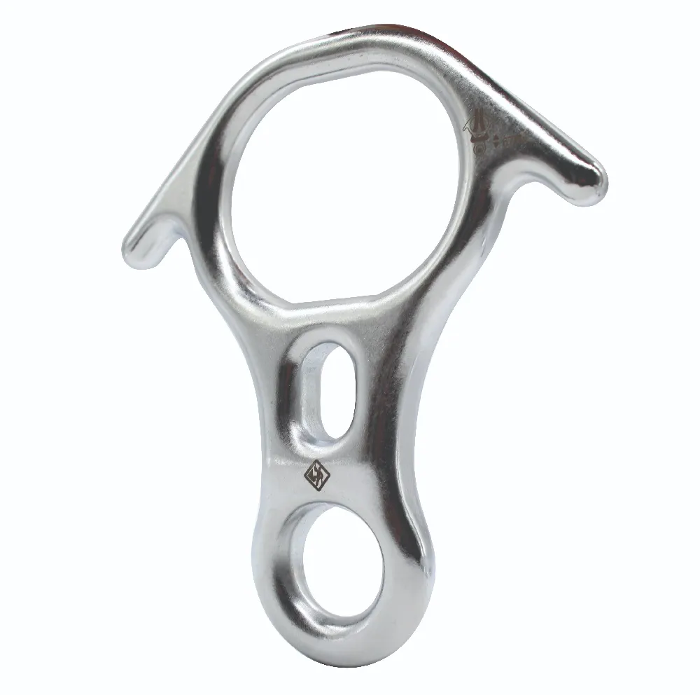 FREIO OITO USCLIMB AÇO COM ORELHA 67KN CROMADO - Imagem 3