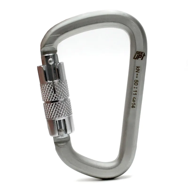 MOSQUETÃO AÇO D TRAVA AUTOMÁTICA 50KN NBR SIDEUP - Imagem 1