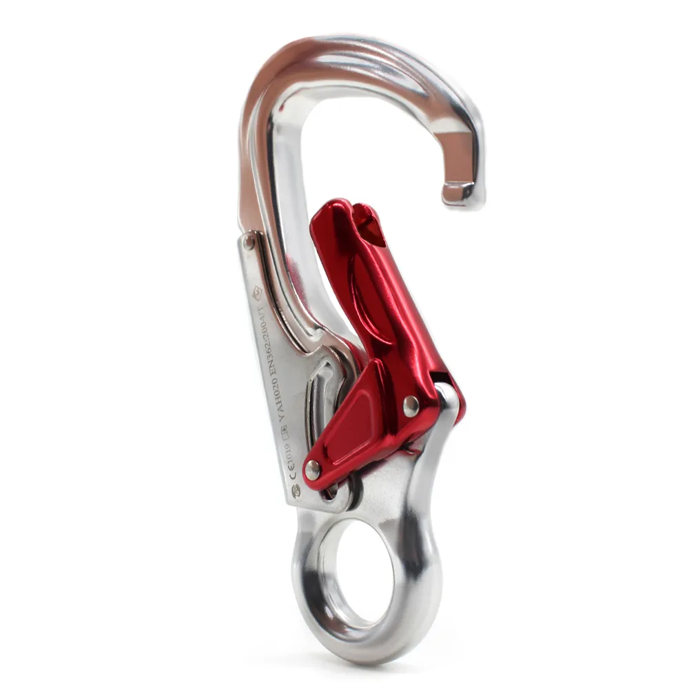 MOSQUETÃO EM ALUMÍNIO OLHAL INDEPENDENTE 30KN EASYHOOK KEYLOCK CE EN NBR USCLIMB - Imagem 1