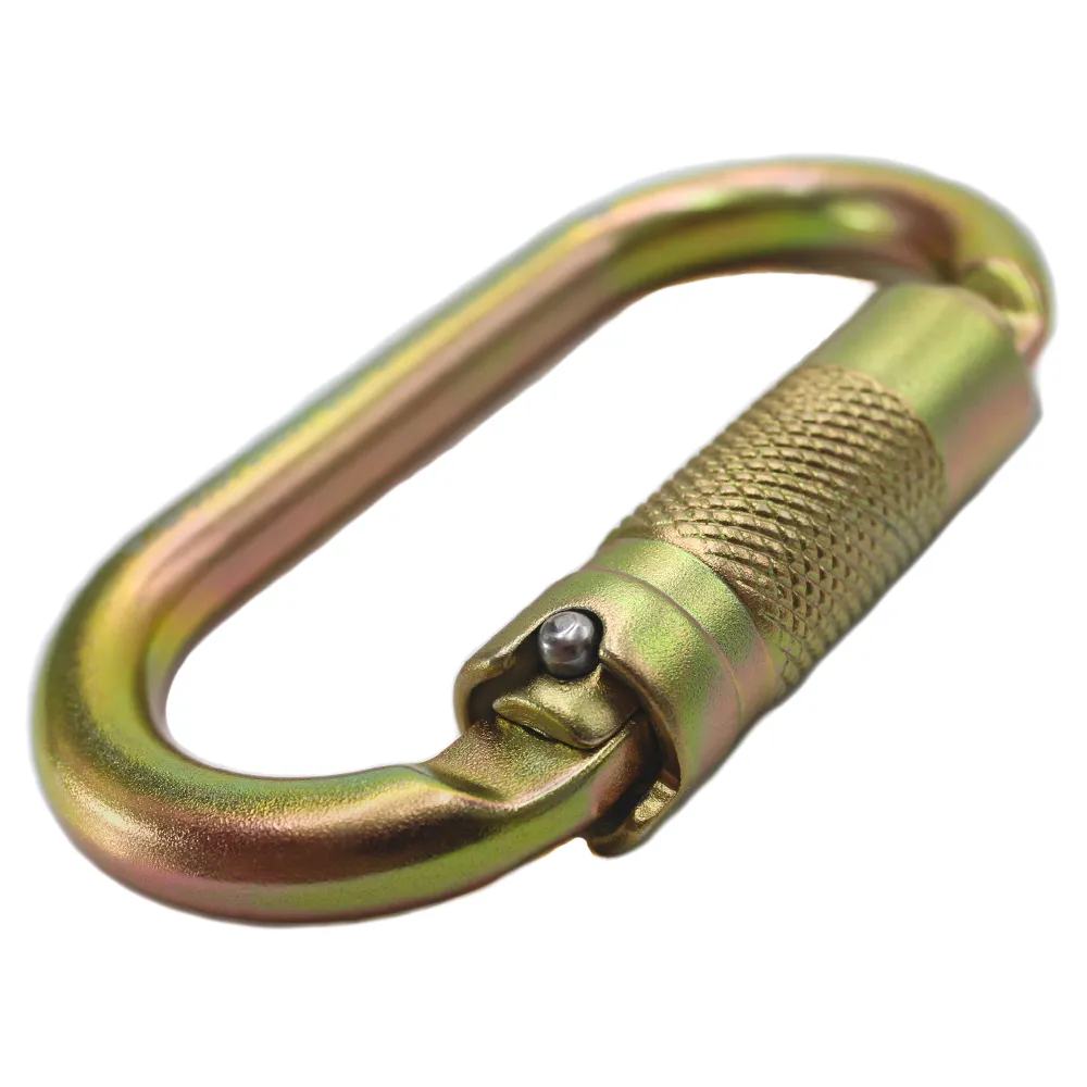 MOSQUETÃO SIDEUP AÇO OVAL AUTOMÁTICO TRIPLA TRAVA 23KN KEYLOCK CE NBR - Imagem 2