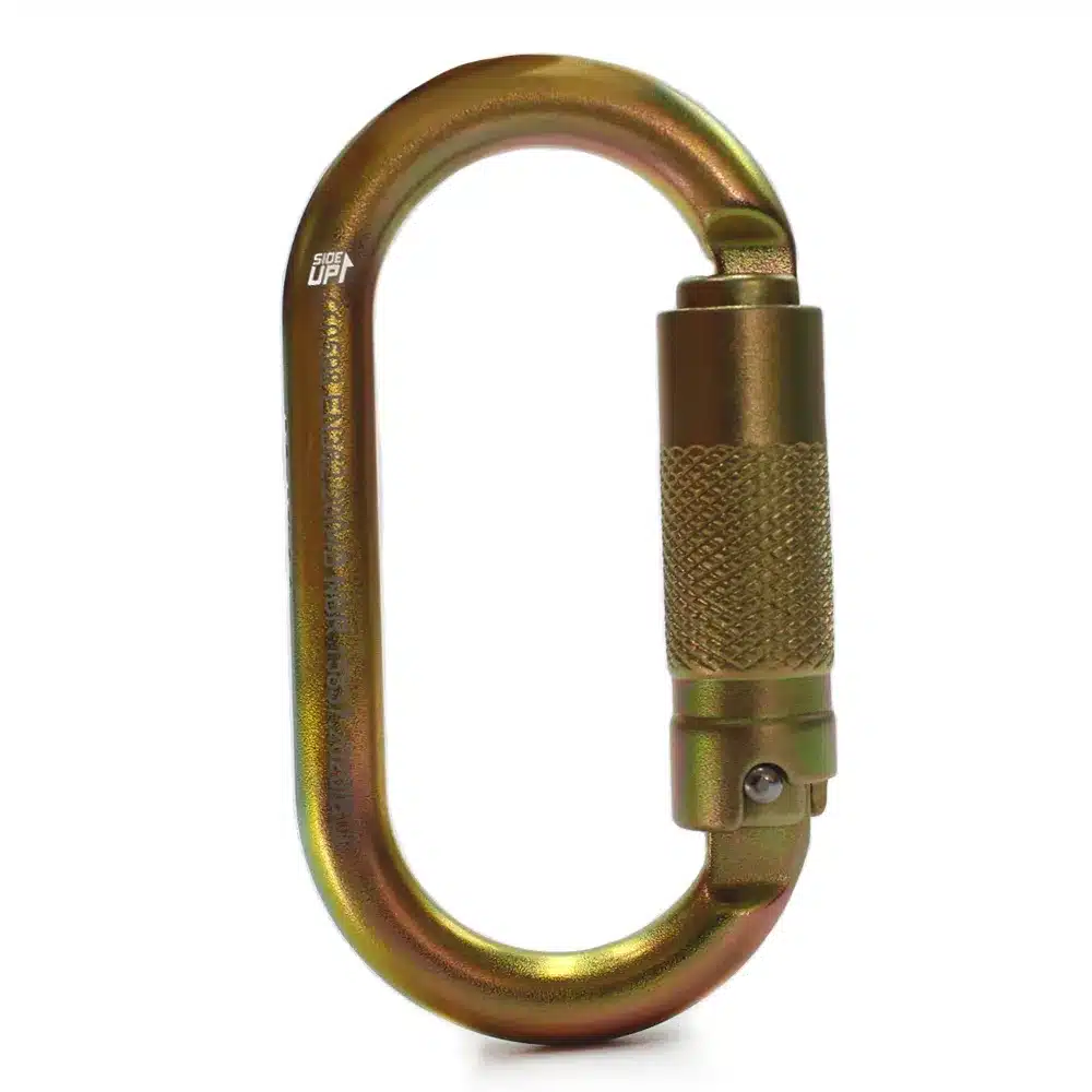 MOSQUETÃO SIDEUP AÇO OVAL AUTOMÁTICO TRIPLA TRAVA 23KN KEYLOCK CE NBR - Imagem 3