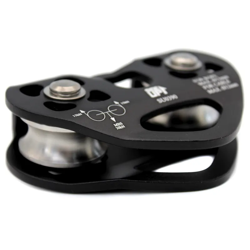 POLIA DUPLA EM LINHA SIDEUP CE EN ROLAMENTADA CORDA E CABO 30KN - Imagem 4