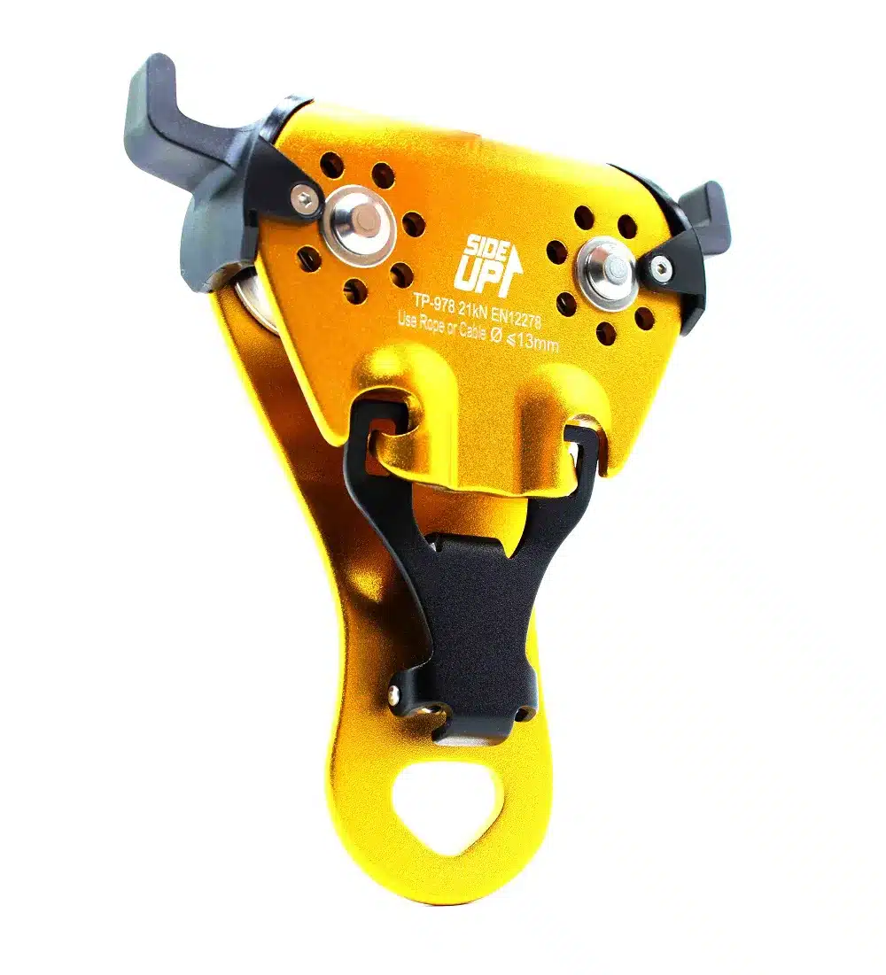 POLIA SIDEUP ALUMÍNIO DUPLA EM LINHA TIROLESA COM FECHAMENTO - Imagem 1