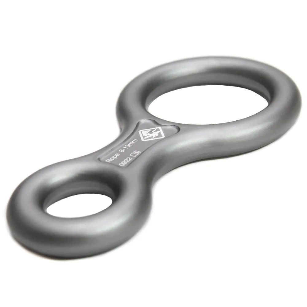 FREIO OITO (8) EM ALUMÍNIO CLASSIC CINZA FOSCO 35KN USCLIMB - Imagem 3