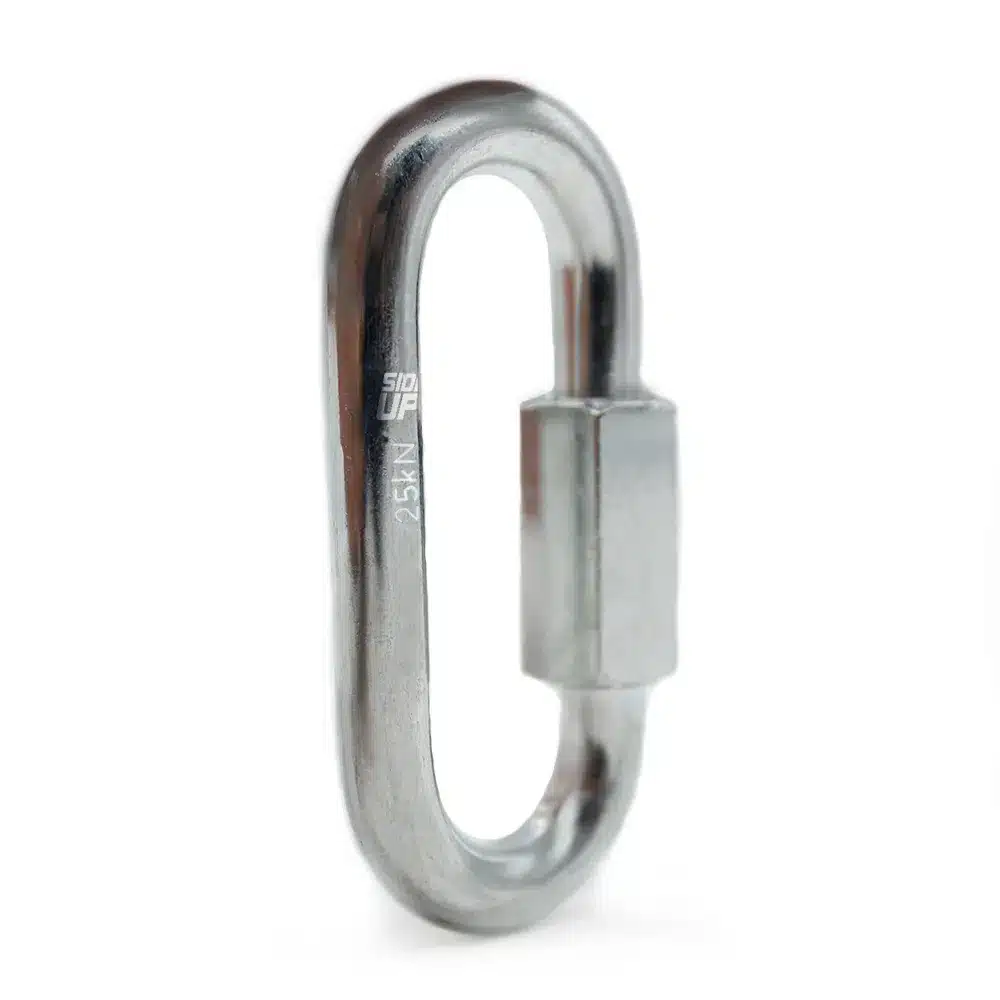 MALHA RÁPIDA OVAL 8 ( MAILON ) 25 KN EM AÇO SIDEUP CE EN NBR - Imagem 2