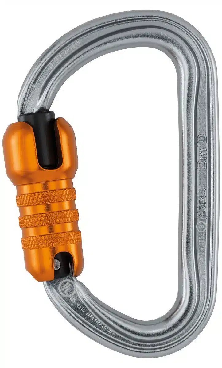 BMD - MOSQUETÃO ALUMÍNIO ALTA RESISTÊNCIA COM TRAVA AUTOMÁTICA PETZL - Imagem 1