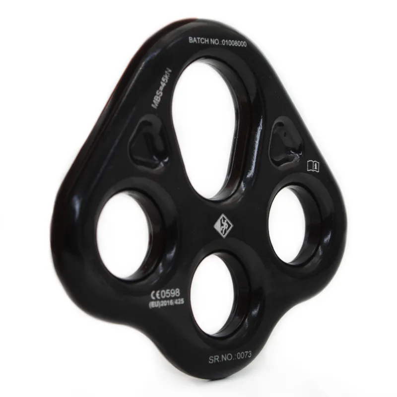 PLACA DE ANCORAGEM DE ALUMÍNIO 4 FUROS RUPTURA 45KN CE USCLIMB - Imagem 3