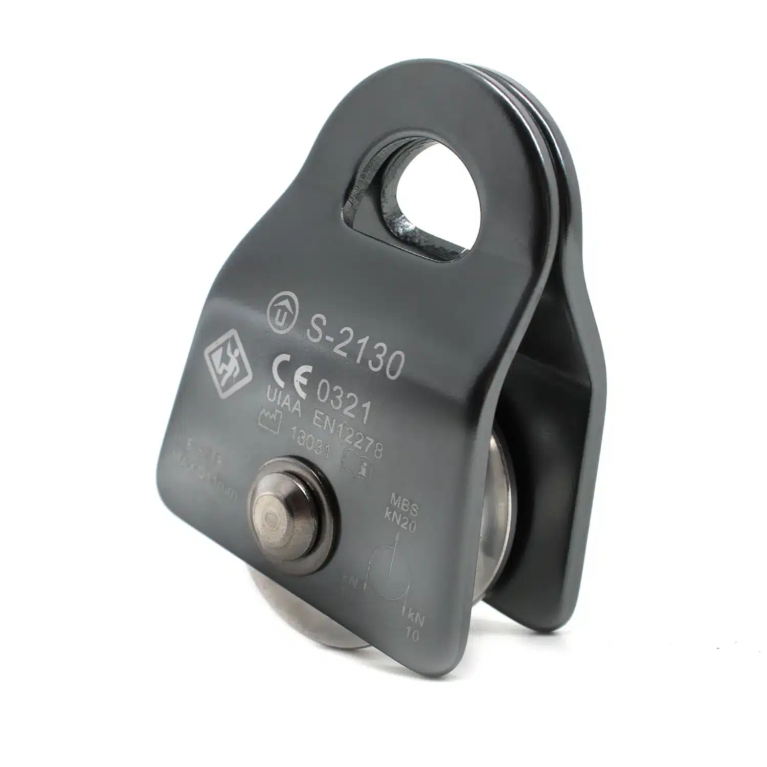 POLIA OSCILANTE 20KN COMPACT USCLIMB CORDA DE ATÉ 11MM CE UIAA - Imagem 2