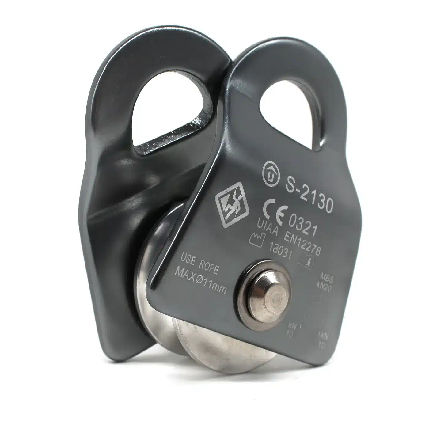 POLIA OSCILANTE 20KN COMPACT USCLIMB CORDA DE ATÉ 11MM CE UIAA - Imagem 5