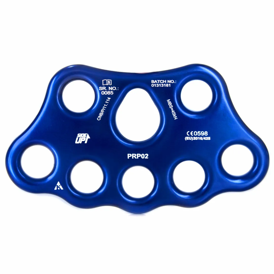 PLACA DE ANCORAGEM MARCA SIDEUP 8 FUROS RUPTURA 45KN CE - Imagem 1