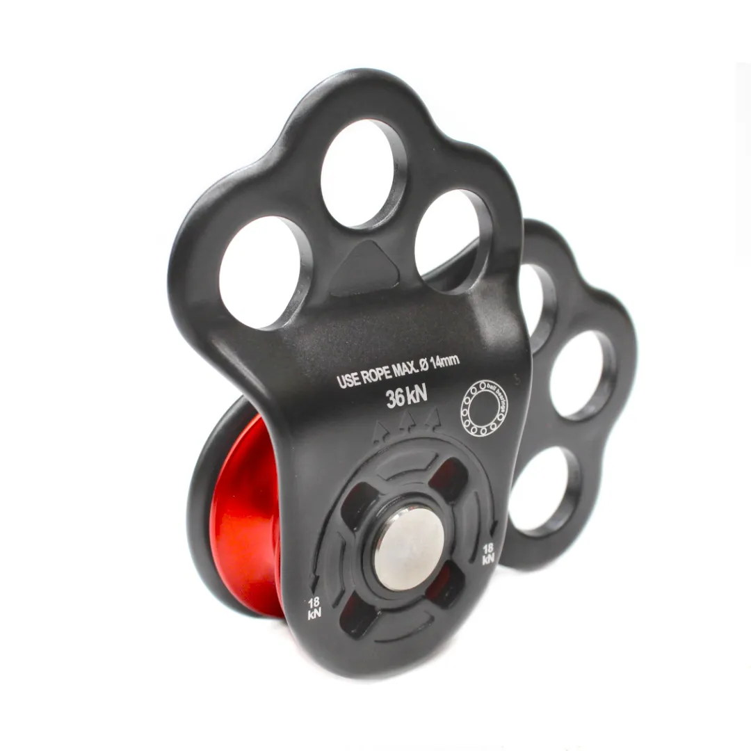 Polia Oscilante Rolamentada 3 furos GT 36KN Tripla Ancoragem - Imagem 3